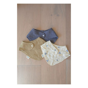 Soft Spot - Organik pamuktan yaban mersinli bandana önlükler - 3'lü set