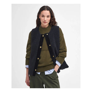 Barbour - Dulsie Shearling Kolsuz Ceket | Siyah