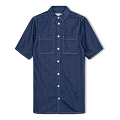 Samsoe Samsoe - Satilly organik pamuklu elbise | Denim brut