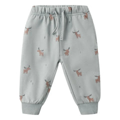 Quincy Mae - Elans organik pamuk jogger pantolon | Gri mavi