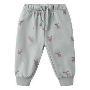 Quincy Mae - Elans organik pamuk jogger pantolon | Gri mavi