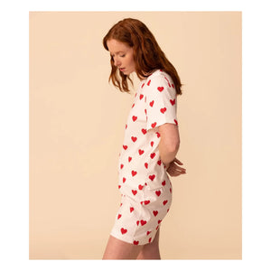 Petit Bateau - Kalpli Pijama Şortu - Kadın koleksiyonu | Beyaz