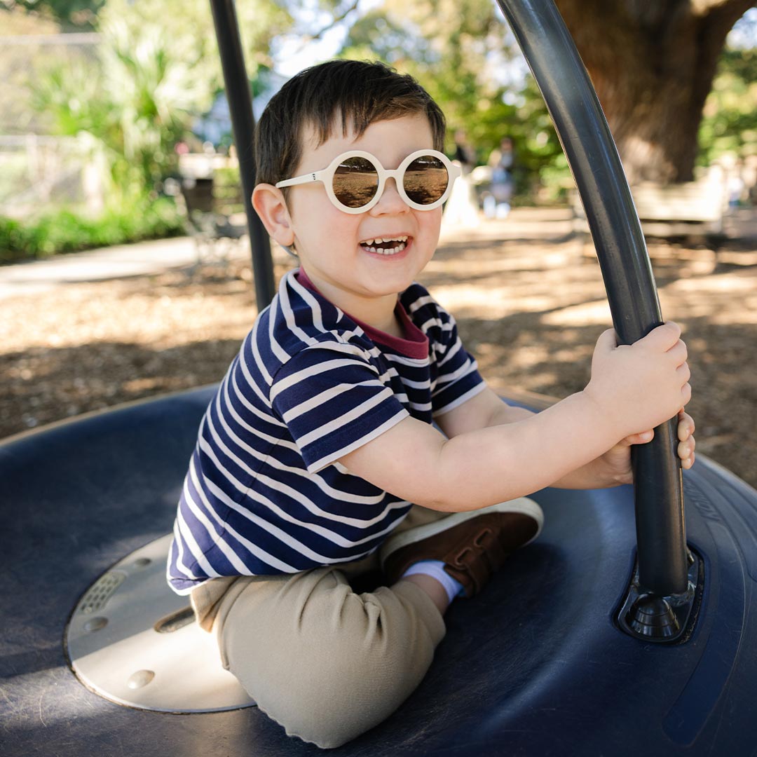 Babiators Original Euro Round Sunglasses - Sweet Cream-Sunglasses-Sweet Cream-0-2y (Junior) | Natural Baby Shower