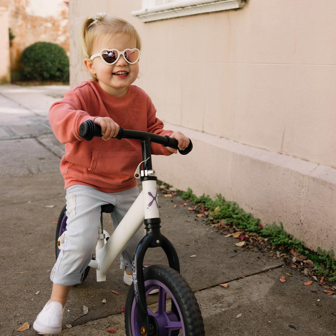 Babiators Polarised Heart Sunglasses - Sweet Cream-Sunglasses-Sweet Cream-0-2y (Junior) | Natural Baby Shower