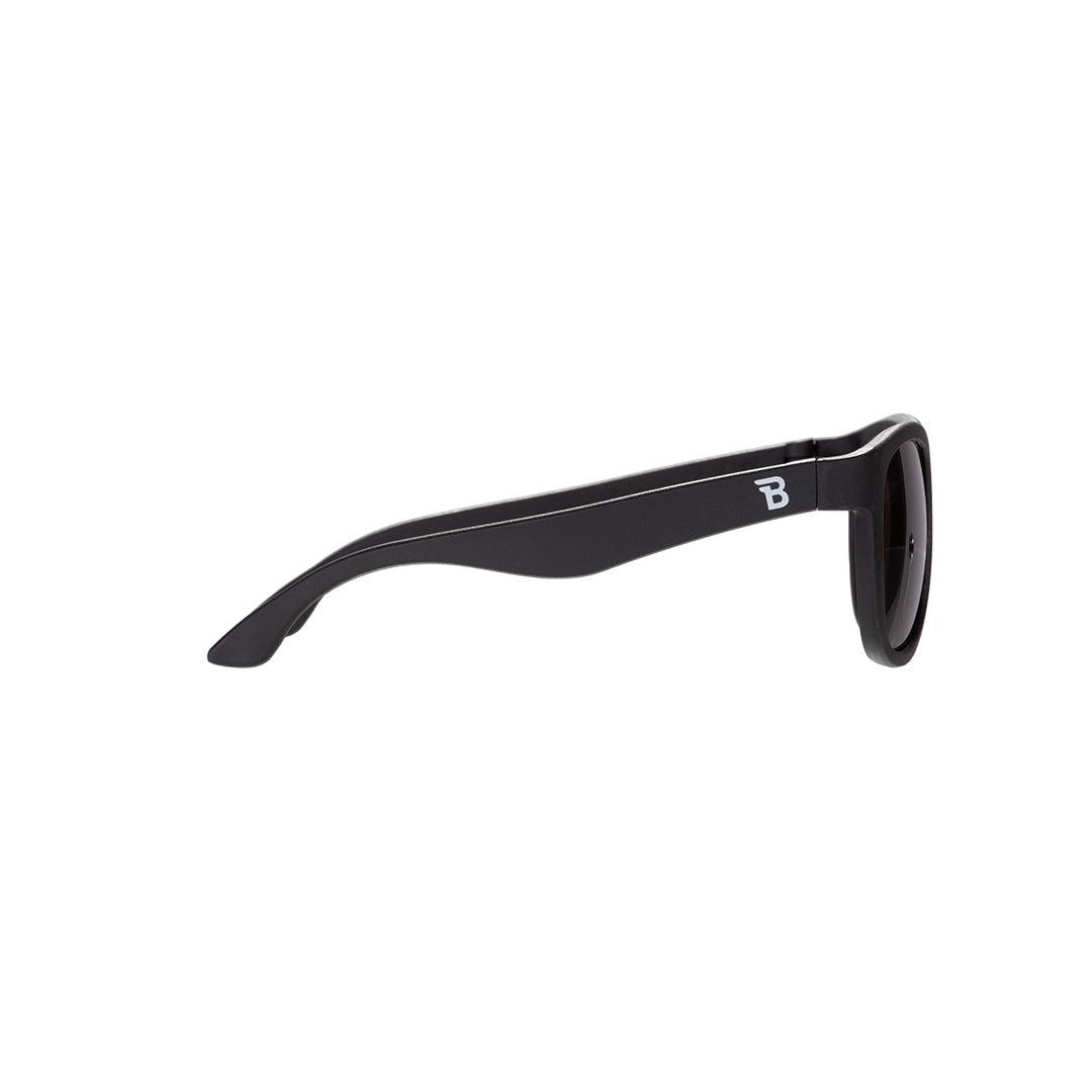 Babiators Polarised Navigator Sunglasses - Jet Black Smoke-Sunglasses-Jet Black Smoke-0-2 (Junior) | Natural Baby Shower