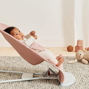 BabyBjörn Bliss Woven Petal Quilt Baby Bouncer - Dusty Pink-Baby Bouncers-Dusty Pink- | Natural Baby Shower