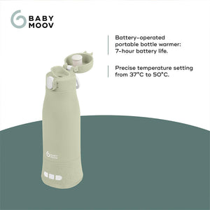 Babymoov Moov + Feed Autonomous Bottle Warmer - Green-Bottle Warmers-Green- | Natural Baby Shower