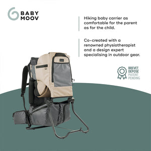 Babymoov Moov & Hike Baby Carrier & Raincover Bundle Set - Dune-Baby Carriers-Dune- | Natural Baby Shower