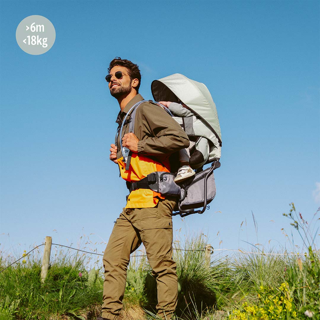 Babymoov Moov & Hike Baby Carrier - Sage Green-Baby Carriers-Sage Green- | Natural Baby Shower