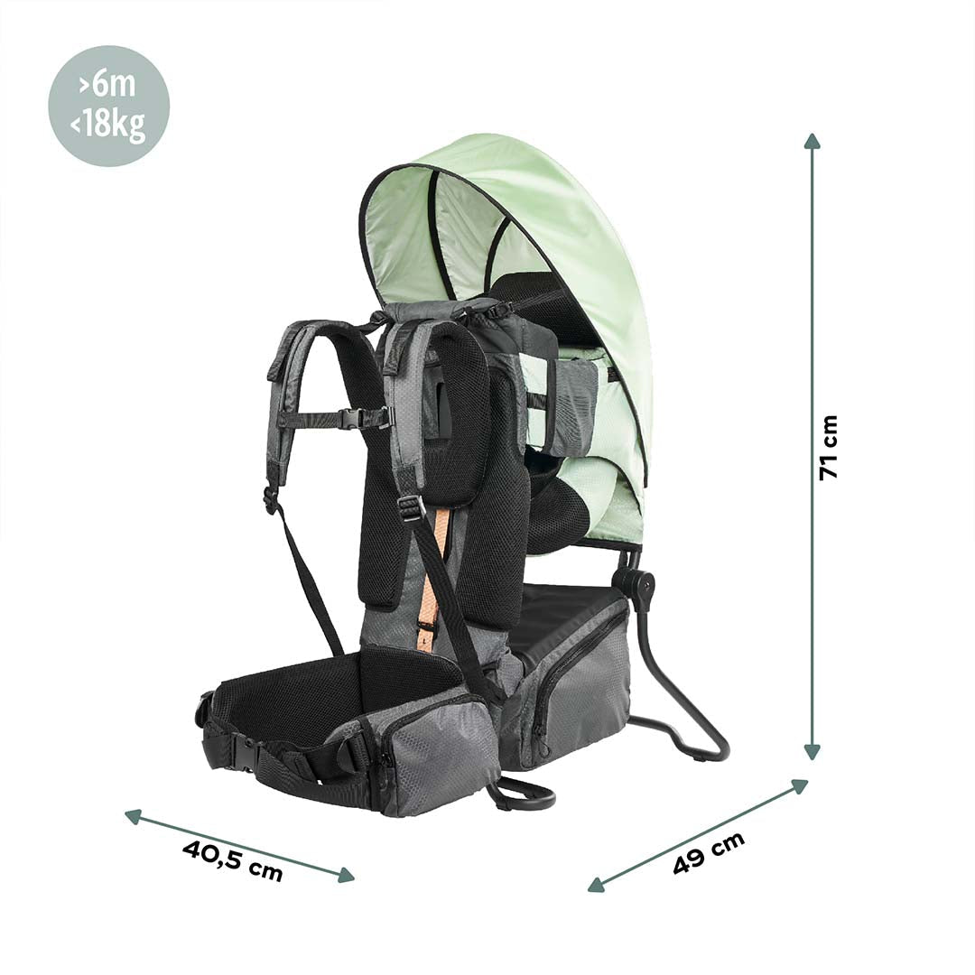 Babymoov Moov & Hike Baby Carrier - Sage Green-Baby Carriers-Sage Green- | Natural Baby Shower