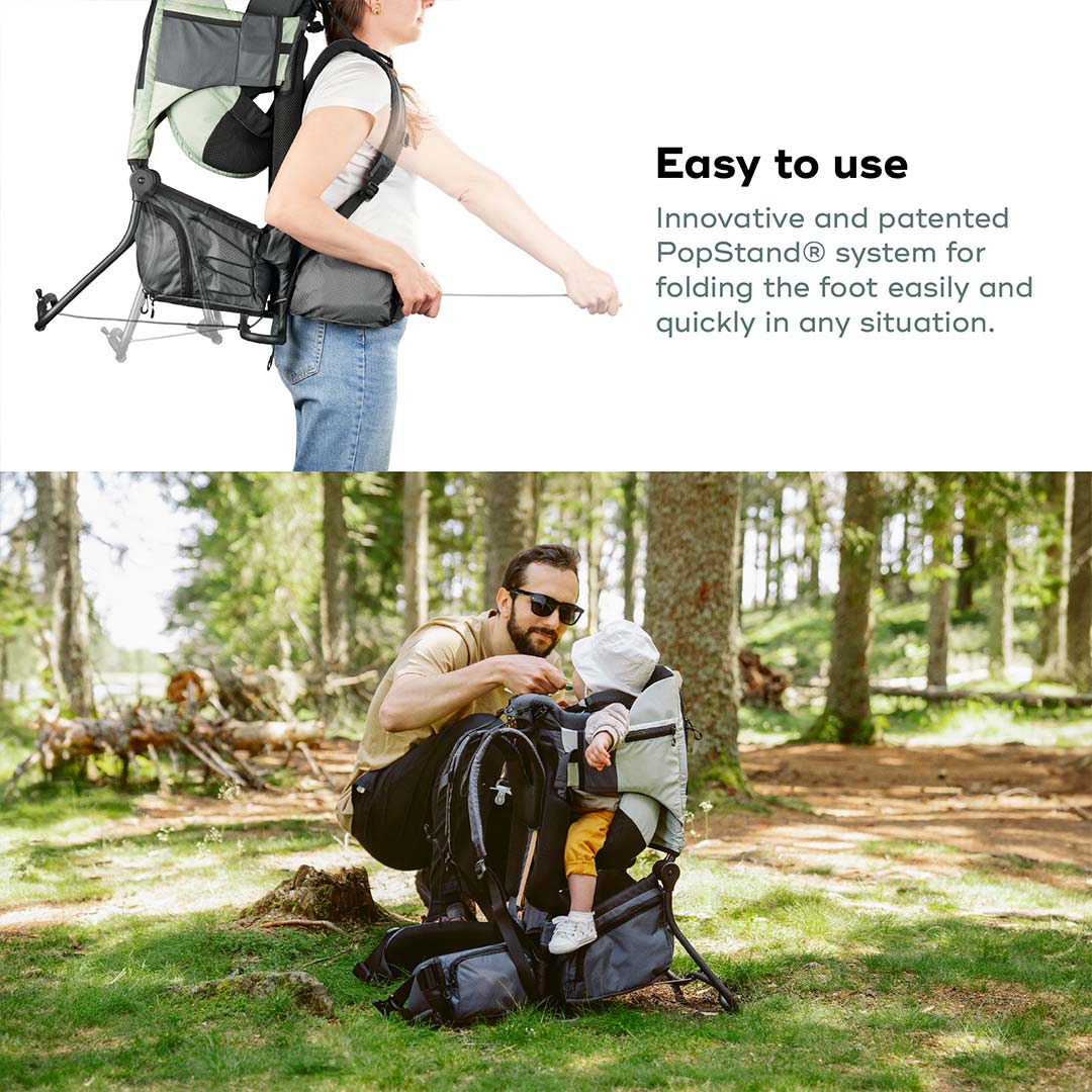 Babymoov Moov & Hike Baby Carrier - Sage Green-Baby Carriers-Sage Green- | Natural Baby Shower