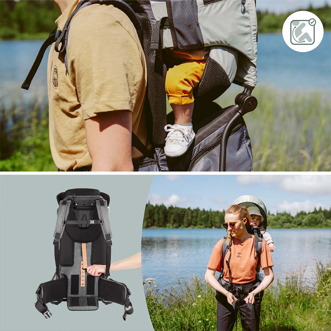 Babymoov Moov & Hike Baby Carrier - Sage Green-Baby Carriers-Sage Green- | Natural Baby Shower