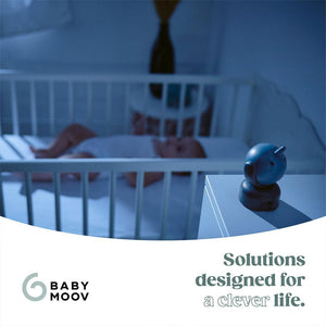 Babymoov YOO MASTER PLUS HD Motorised video babymonitor, screen 5" - Blue-Baby Monitors-Blue- | Natural Baby Shower