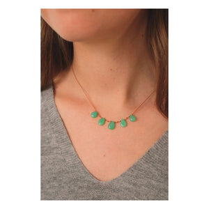 Ivarene - 5 Damla Kolye | Chrysoprase
