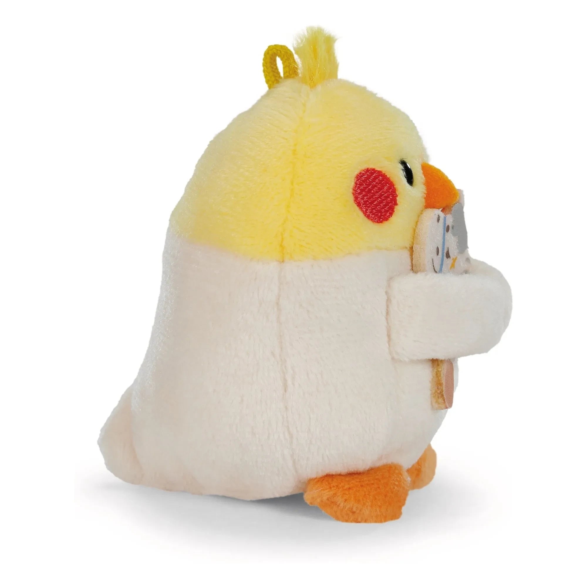 Nici - Knight Kostümlü Chipsy muhabbet kuşu peluşu | Gri