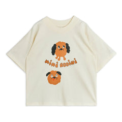 Mini Rodini - Doggies Organik Pamuk Tişört | Beyaz