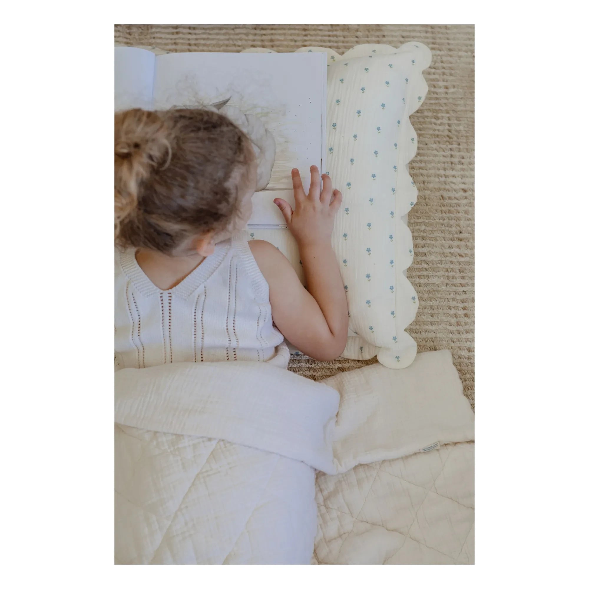 Soft Spot - Periwinkle organik pamuk yastık kılıfları - 2'li set | Mavi