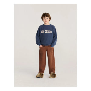 Bobo Choses - Bobo Choses Organik Pamuklu Sweatshirt | Koyu Mavi