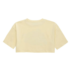 Maison Mangostan - Çiçekli Crop Tişört | Soluk sarı