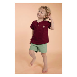 Loir - Kurta Keten Ceket | Bordo