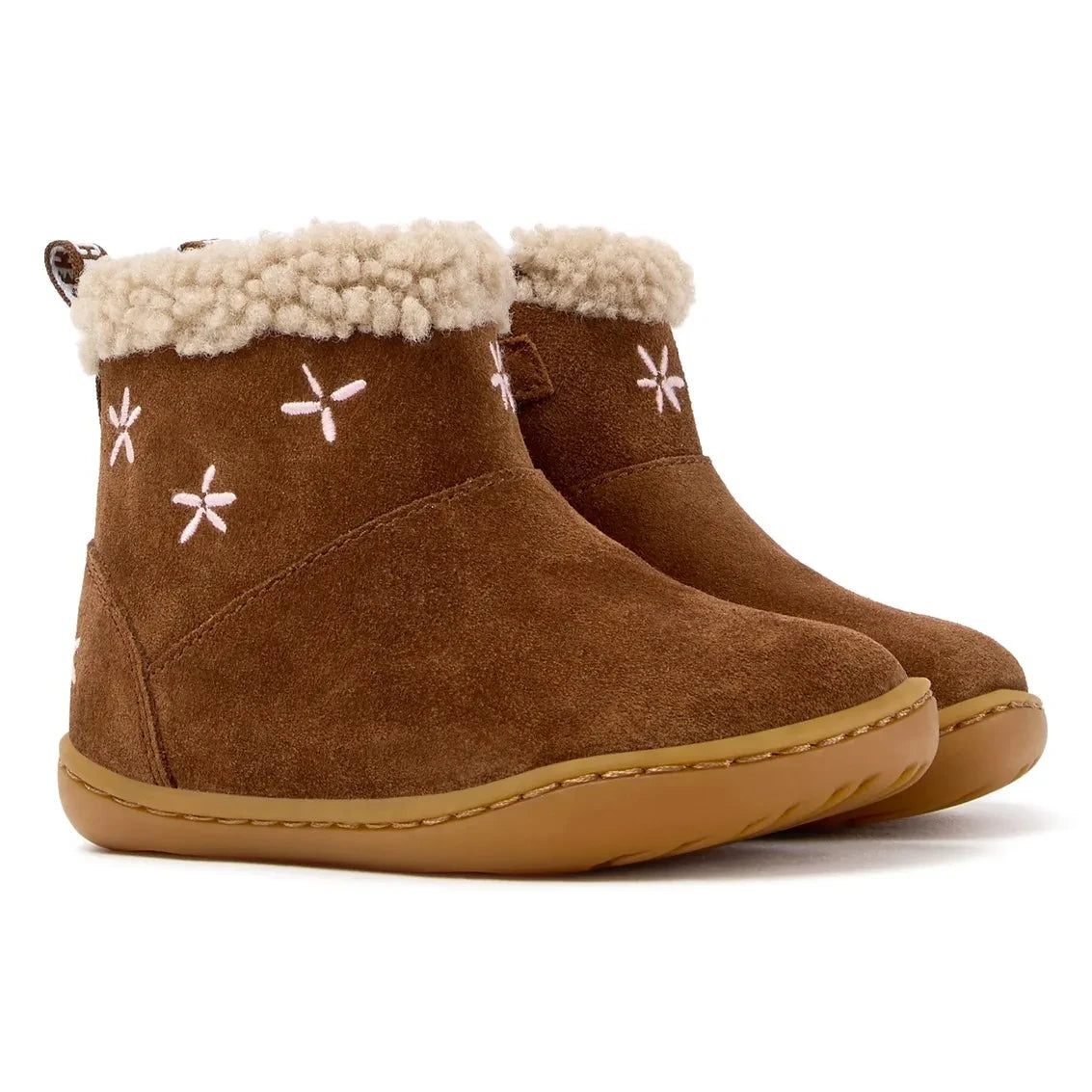Camper - Little Flower United بوتات مبطنة | بني