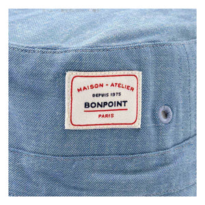 Bonpoint - Piob Chambray Organik Pamuk Şapka | Mavi
