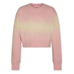 AO76 - Abby Dip Dye Geri Dönüştürülmüş Pamuklu Sweatshirt | Açık Pembe