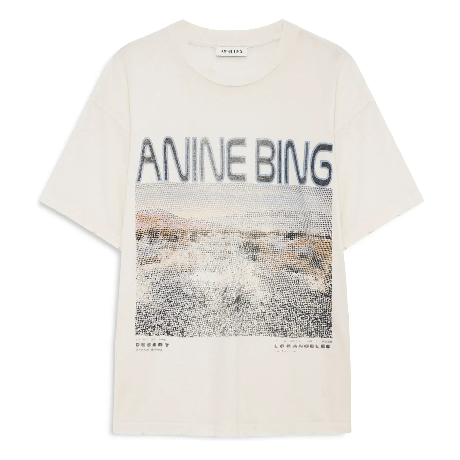 Anine Bing - Yabani Çiçekler Tişört | Krem