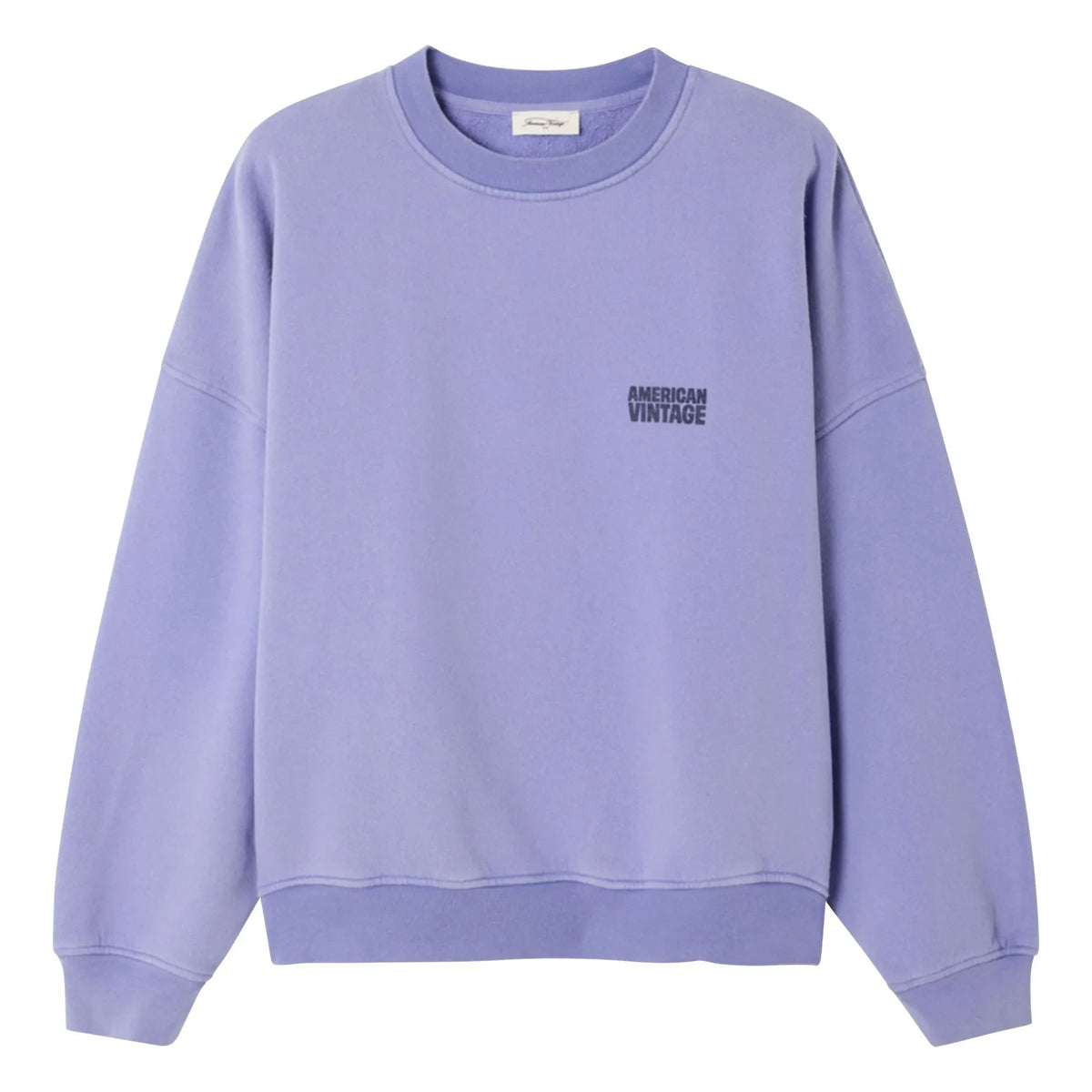 American Vintage - Plizzy Pamuklu Sweatshirt | Lavanta