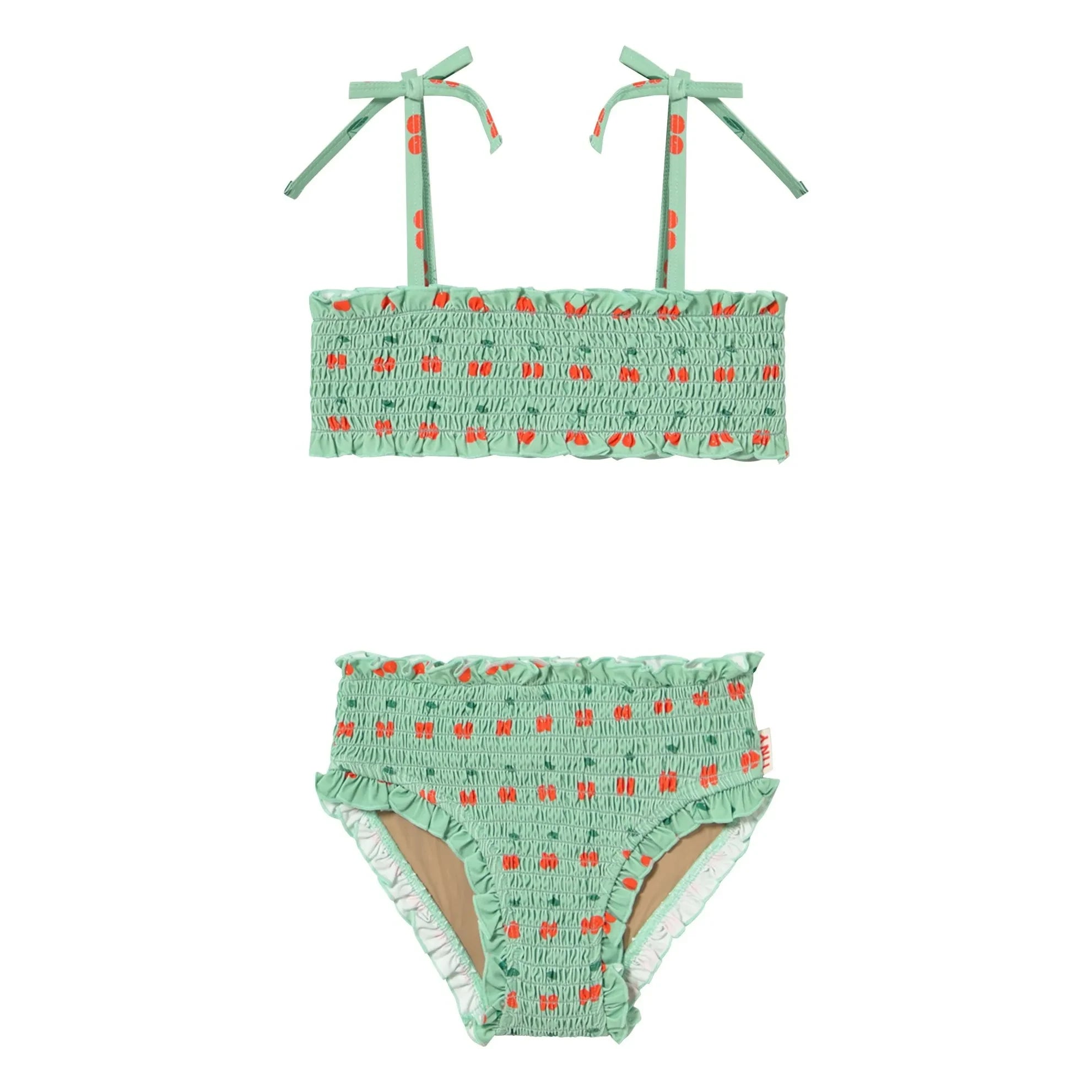 Tinycottons - Cherry Büzgülü Mayo | Yeşil su