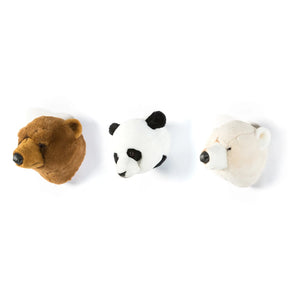 Wild & Soft - Ayı Kafalı Duvar Askıları - 3'lü Set