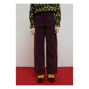 Dr Bloom - Destiny Kadife Pantolon | Aubergine