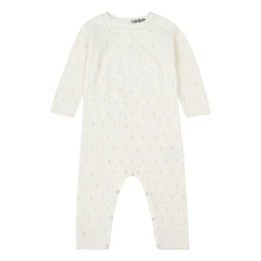 Bonton - Maman Merinos Yünlü Ajurlu Tulum | Ecru