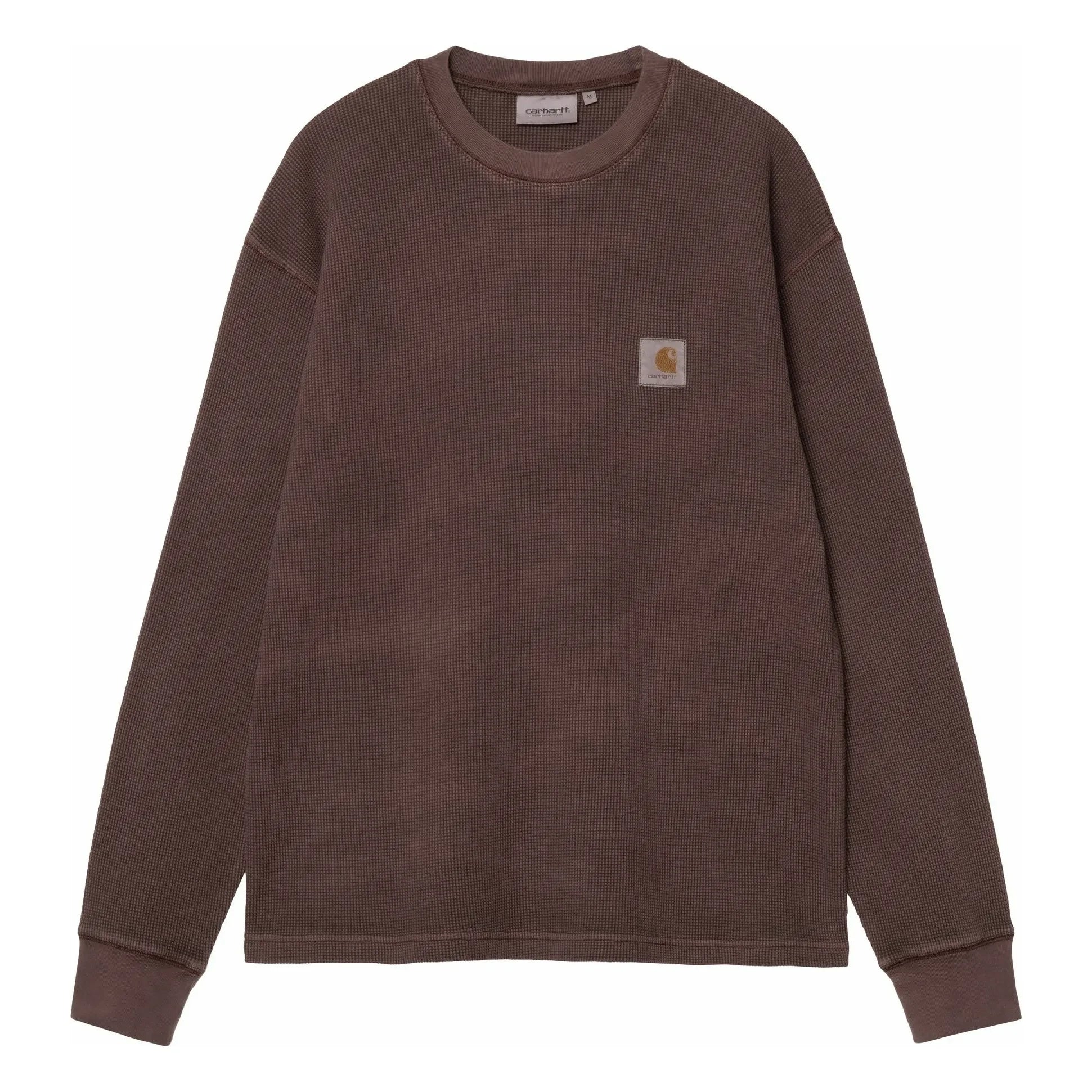 Carhartt WIP - T-Shirt L/S Vista Waffle | Koyu Kahverengi