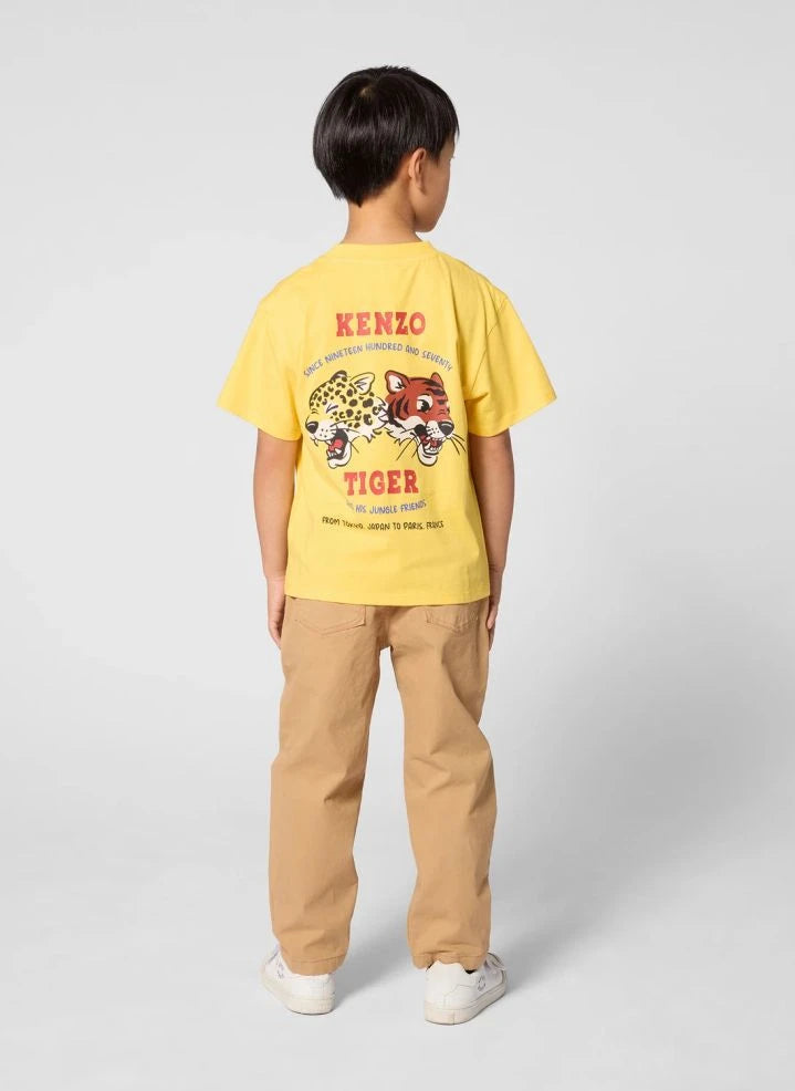 Kenzo - Kaplan başı tişört | Sarı
