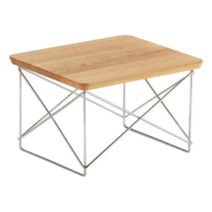 Vitra - LTR Yan Sehpa - Krom kaplamalı taban - Charles & Ray Eames, 1950 | Meşe