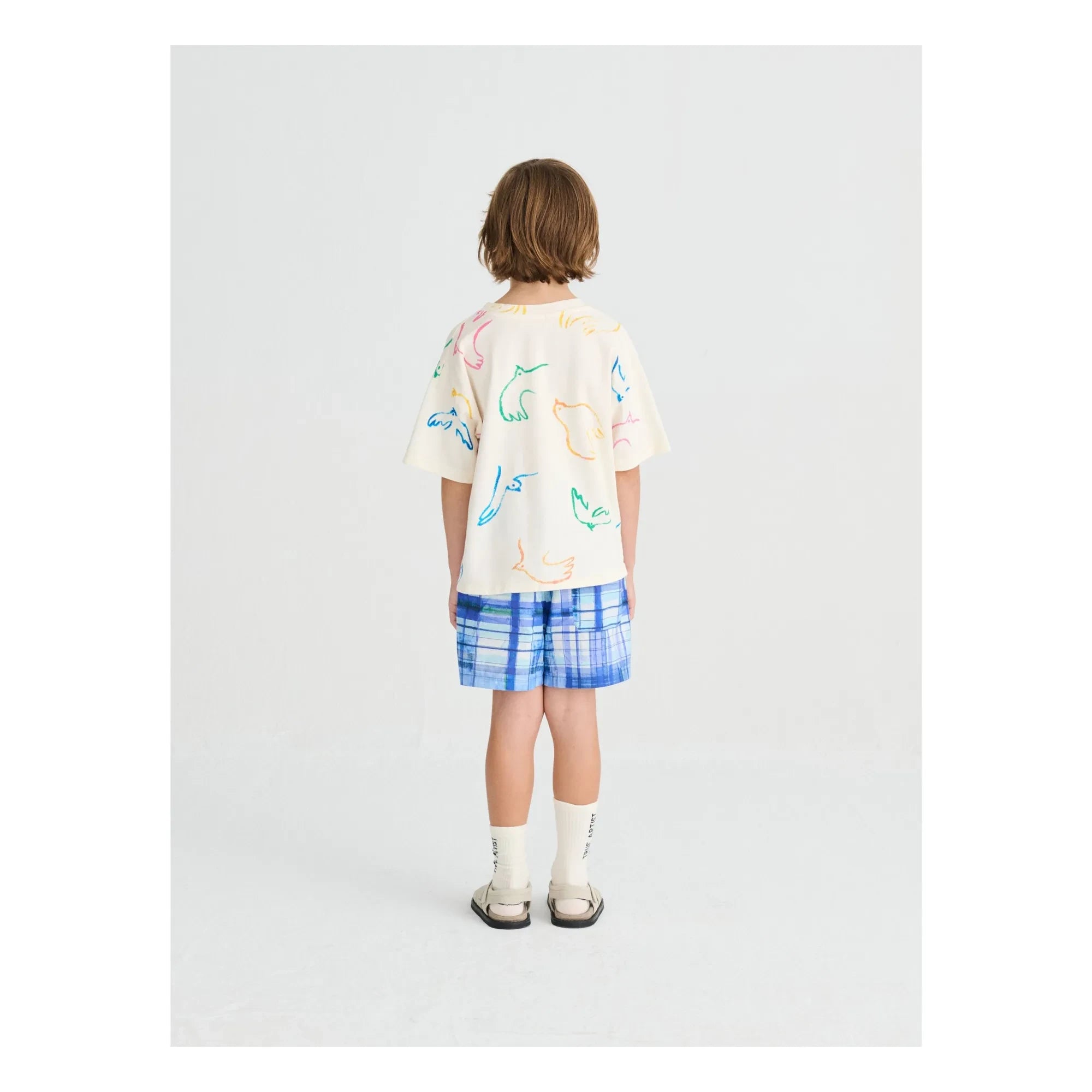 True Artist - T-shirt Birds Organik pamuk | Ekru