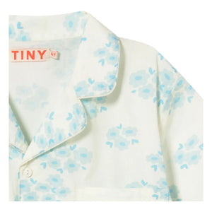 Tinycottons - Çiçek Desenli Gömlek ve Pantolon Takımı | Beyaz