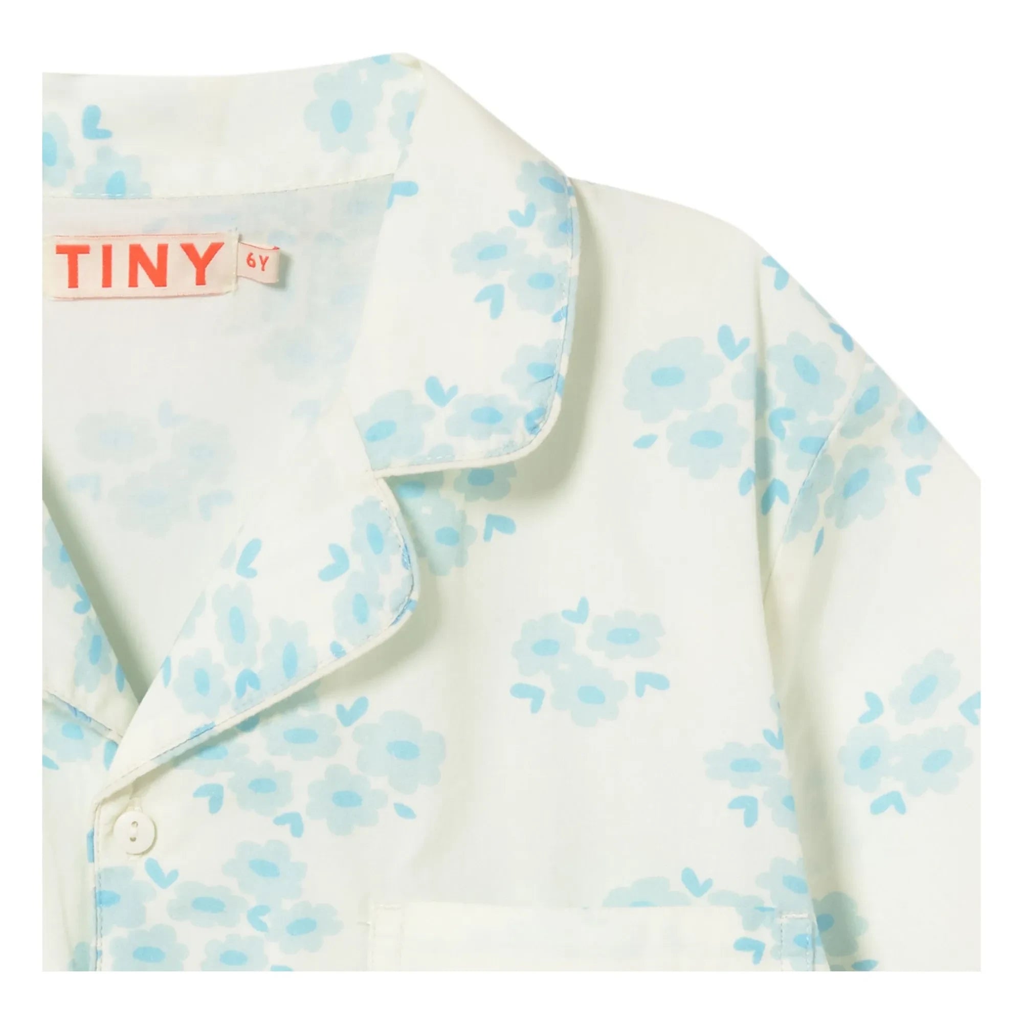 Tinycottons - Çiçek Desenli Gömlek ve Pantolon Takımı | Beyaz