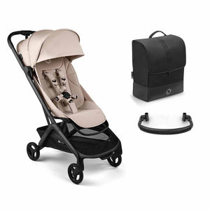 Bugaboo Butterfly 2 Complete Compact Stroller - Desert Taupe-Strollers-Desert Taupe-With Bumper Bar | Natural Baby Shower