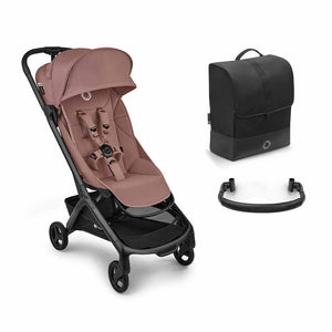 Bugaboo Butterfly 2 Complete Compact Stroller - Dusky Pink-Strollers-Dusky Pink-With Bumper Bar | Natural Baby Shower