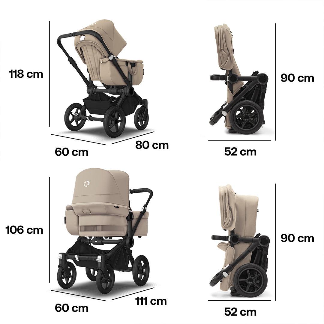 Bugaboo Donkey 5 Mono Complete Pushchair - Desert Taupe-Strollers-Desert Taupe- | Natural Baby Shower