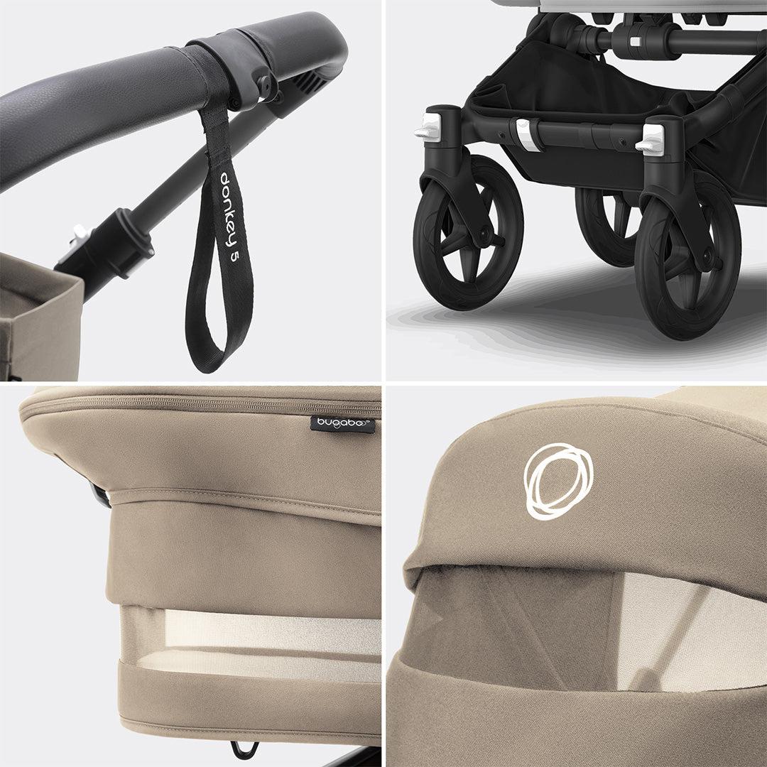 Bugaboo Donkey 5 Mono Complete Pushchair - Desert Taupe-Strollers-Desert Taupe- | Natural Baby Shower