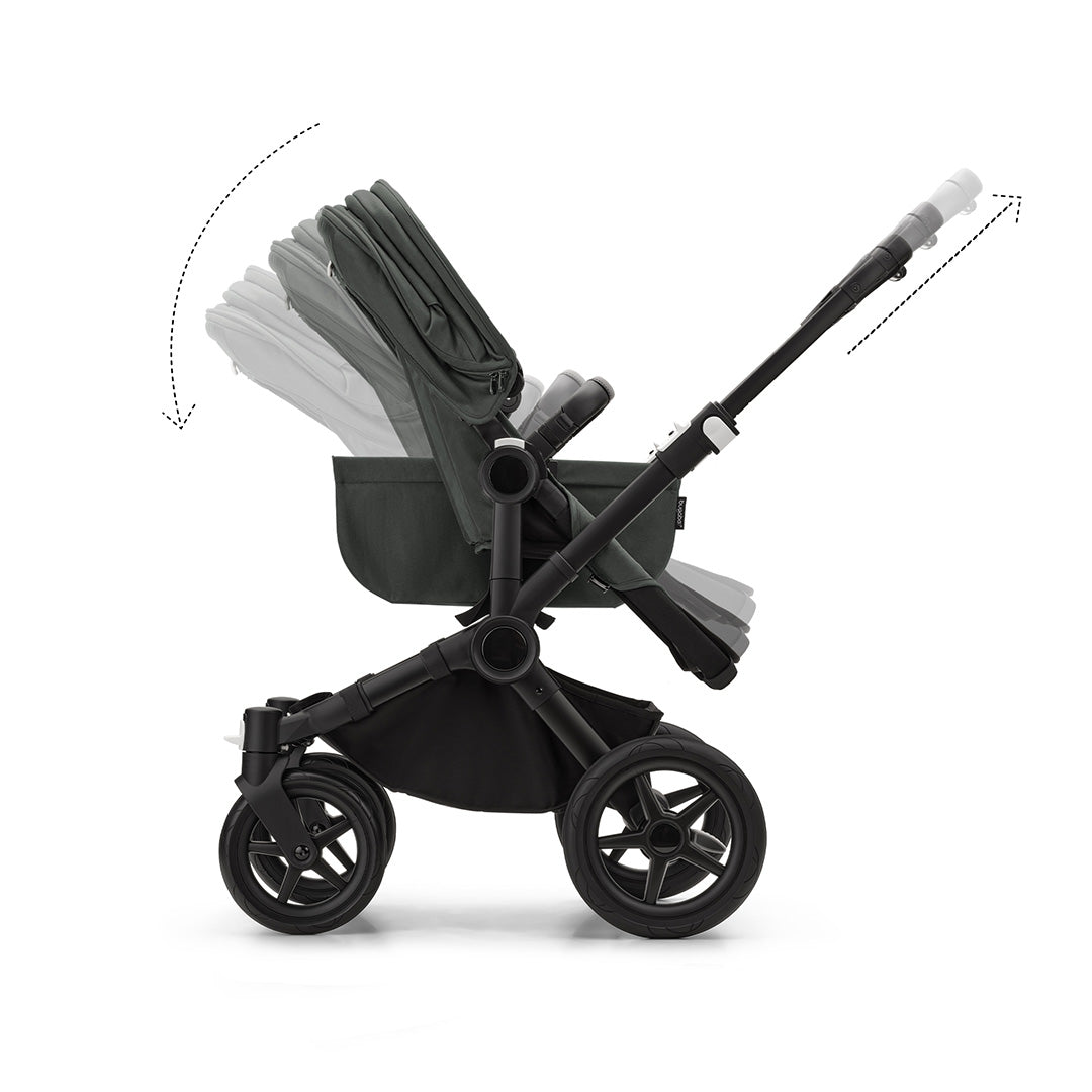 Bugaboo Donkey 5 Mono Complete - Black/Forest Green-Strollers- | Natural Baby Shower
