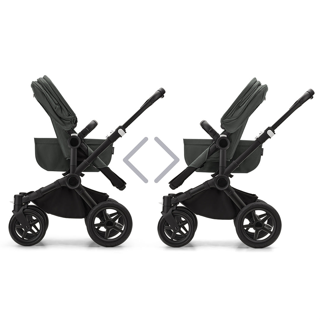 Bugaboo Donkey 5 Mono Complete - Black/Forest Green-Strollers- | Natural Baby Shower