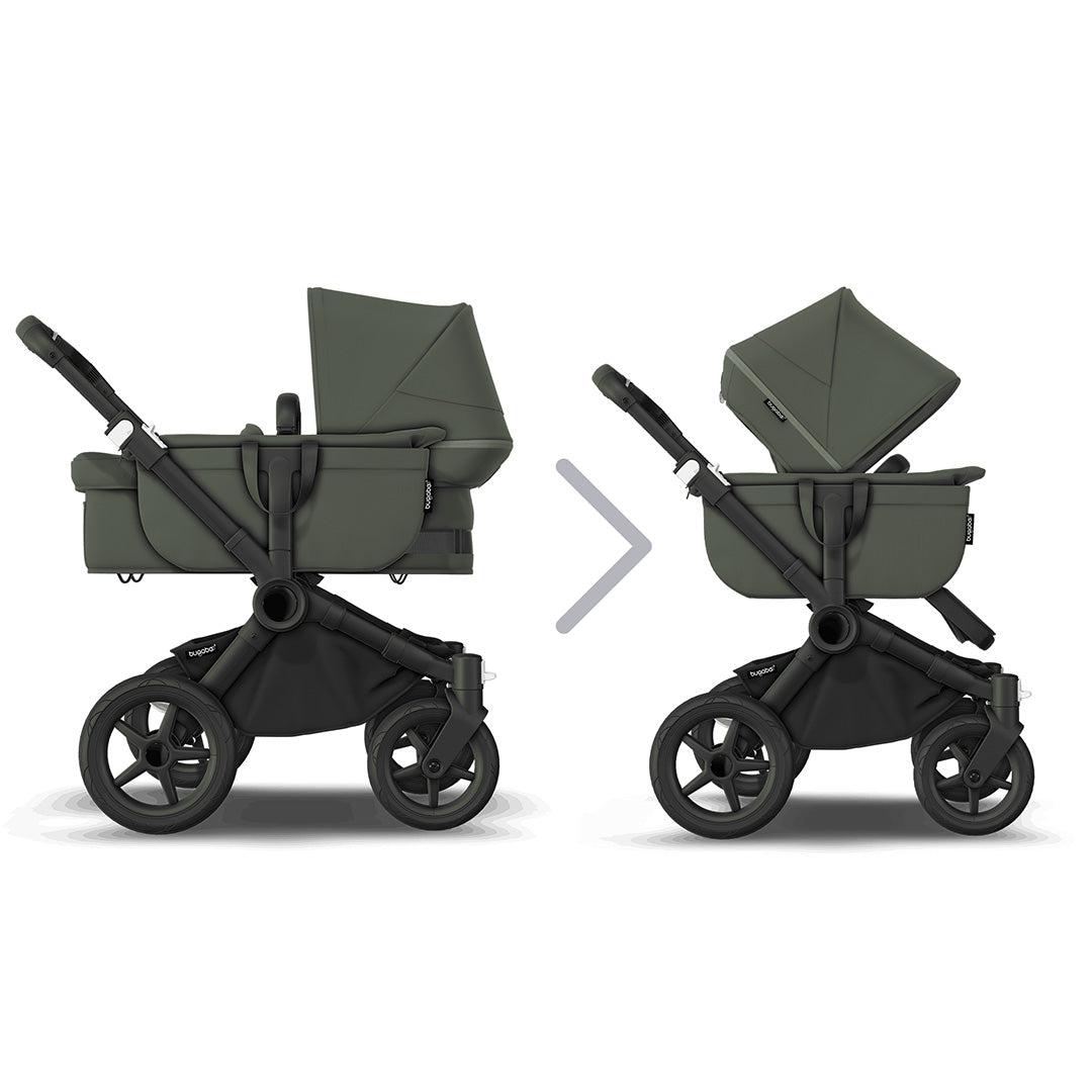 Bugaboo Donkey 5 Mono Complete - Black/Forest Green-Strollers- | Natural Baby Shower
