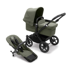Bugaboo Donkey 5 Mono Complete - Black/Forest Green-Strollers- | Natural Baby Shower