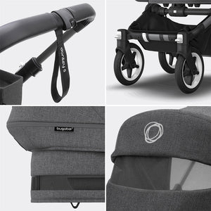 Bugaboo Donkey 5 Mono Complete - Graphite/Grey Melange-Strollers- | Natural Baby Shower