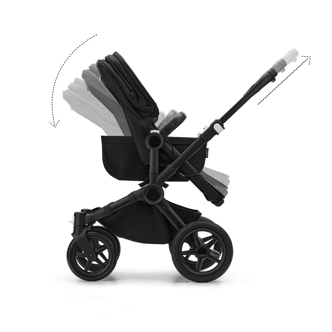 Bugaboo Donkey 5 Mono Complete - Black/Midnight Black-Strollers- | Natural Baby Shower