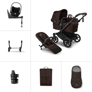Bugaboo Donkey 6 Single Ultimate Cloud T Newborn Bundle-Travel Systems-Cocoa Brown- | Natural Baby Shower